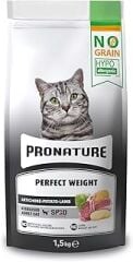 Pronature Kısırlaştırılmış Tahılsız Yetişkin Kedi Maması Kuzulu 1,5 Kg