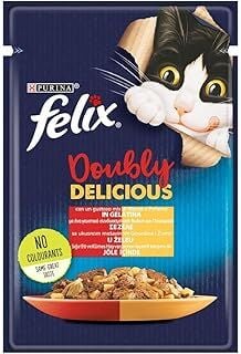 Felix Çifte Lezzet Sığır & Tavuklu Kedi Yaş Mama (26 x 85 gr)