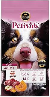 Petiva Yetişkin Köpekler İçin Kuzu Etli Kuru Köpek Maması (15 Kg, Kuzu)