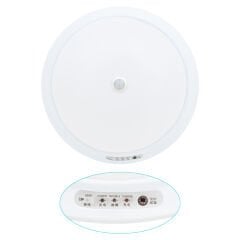 PM-7672 95MM BEYAZ 24 LEDLİ SENSÖRLÜ ŞARJLI TAVAN LAMBASI