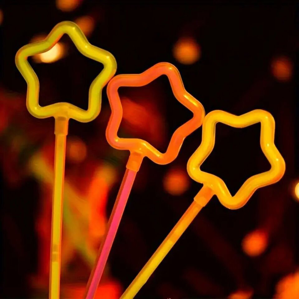 Glow Stick Asa Kırılınca Yanan Çubuklar 6 Renk 6 Adet