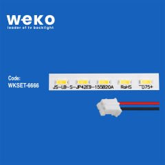 6666 JS-LB-S-JP42E9-155B20A 75 LEDLİ 54 CM 3V  1 ADET LED BAR (54LED)