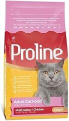 Proline Renkli Taneli Tavuklu Yetişkin Kedi Maması 1.2 KG