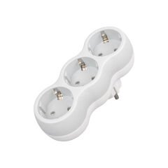 VE-2211-3GW A CLASS 3LÜ  DİKEY ÇOKLU PRİZ (MADE IN MALAYSIA)