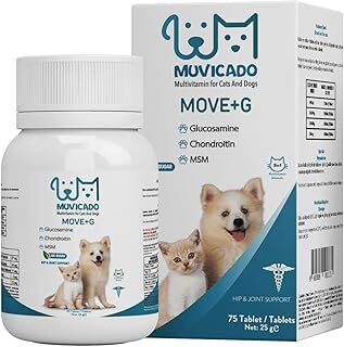 Muvicado Kedi ve Köpeklerde Eklem Sağlığı Destekleyici Glukozamin Tablet Glukozamin MSM Chondroitin Move G