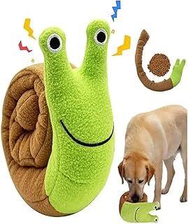 Tineke Salyangoz Peluş Köpek Sesli Oyuncağı Ödül Mama Saklama Ve Çiğneme Oyuncağı 1 ADET