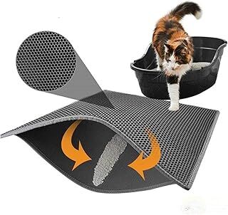 Yıldızhane Elekli Kedi Tuvalet Önü Paspası 60 X 45 Cm Gri