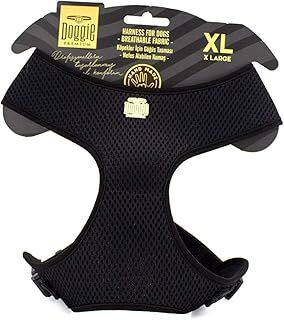 Doggie Dokuma Havalı Junıor Göğüs Tasma Siyah 2x50-65 Cm