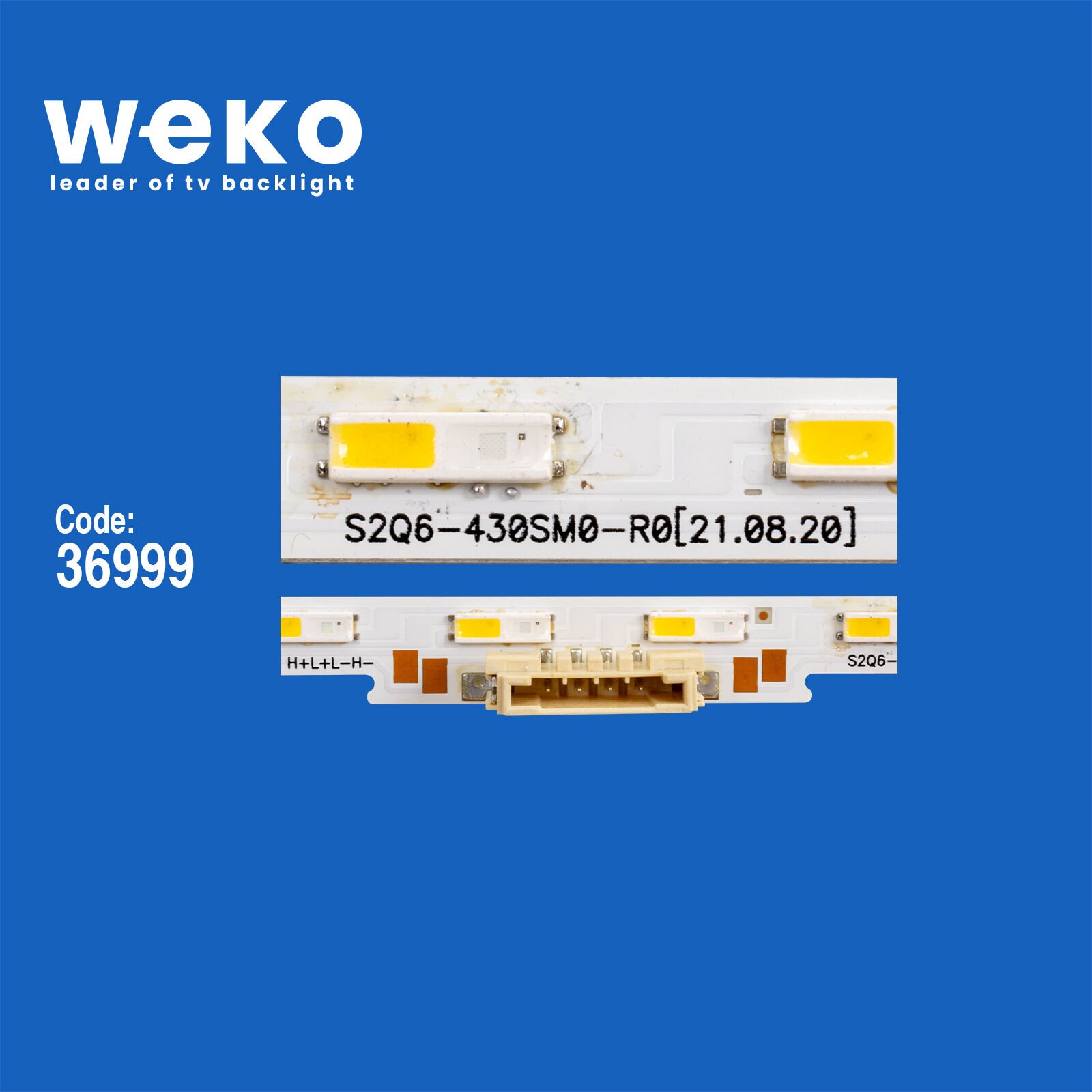 6689 36999X2 S2Q6-430SM0-R0  2 ADET LED BAR TWO COLOR (İKİ RENK) (36LED)