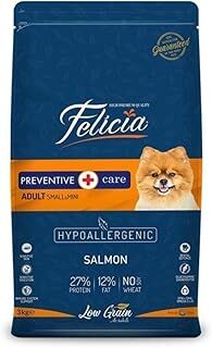 Felicia Az Tahıllı 3 Kg Yetişkin Somonlu Small/Mini HypoAllergenic Köpek Maması