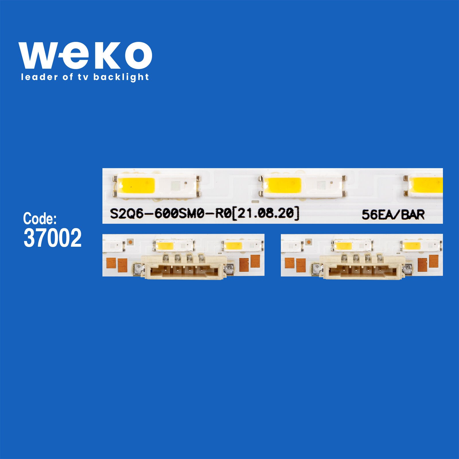 6692 37002X2 S2Q6-600SM0-R0  2 ADET LED BAR TWO COLOR (İKİ RENK) (56LED)