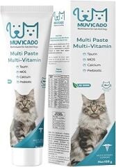 Muvicado Kedi Vitamini - Multivitamin Malt Macunu - Multi Paste - Kedilerde Bağışıklık Sistemi Güçlendirici Yumak Önleyici