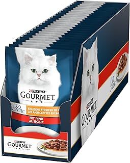 Gourmet Perle Izgara Sığır Etli Tam Yaş Kedi Maması (26 x 85 gr)