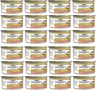 Gourmet Gold Parça Etli Soslu Somonlu ve Tavuklu Kedi Konservesi 85 Gr x 24 Adet