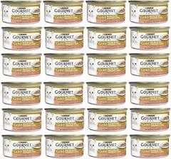 Gourmet Gold Parça Etli Soslu Somonlu ve Tavuklu Kedi Konservesi 85 Gr x 24 Adet