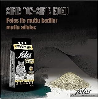 Feles Kedi Kumu 10 Lt Aktif Karbonlu