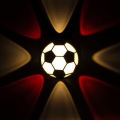 PM-24456 GÜN IŞIĞI - KIRMIZI FUTBOL TOPU DEKORATİF LED DUVAR APLİK