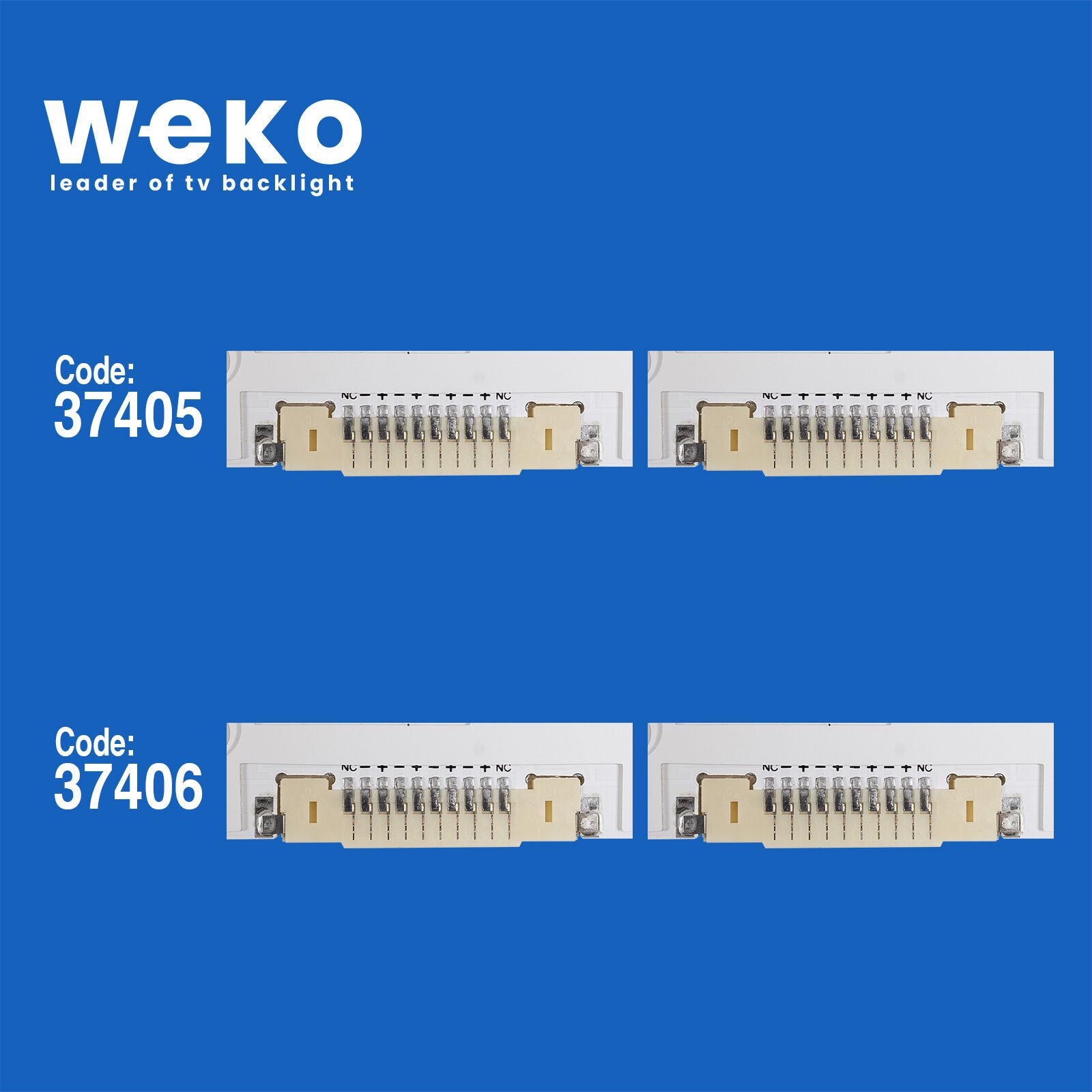 6744 37405X1 37406X1 V5LE-550SMA/B 2 ADET LED BAR (88LED) ÇİFT SOKET