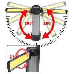 PM-24565 25 WATT USB - TYPE-C GİRİŞLİ P50 VE COB LEDLİ 2 KANATLI KOLLU ÇALIŞMA LAMBASI