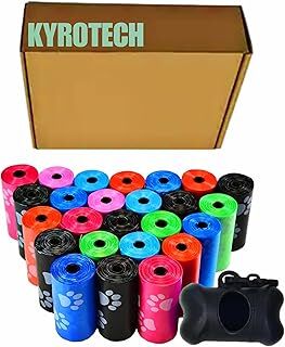 Kyrotech 12 Rulo Köpek Kaka Poşeti, Taşıma Çantası ve 1 Rulo Daha Poşet Hediyeli, Kaka poşeti çantası, kaka torbası, Köpek Dışkı Poşeti, Kaka Poşeti Kabı, Köpek Kaka Poşeti Seti, 195 parça poşet içerir