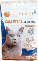 Premium Plus Çam Peleti Kedi Kumu 15 LT Yavru/Yetişkin Kediler ve Küçük Hayvanlar için%100 Organik Kedi Kumu - Astımlı ve Alerjik Kediler için Uygun - Kimyasal İçermeyen Çam Peleti