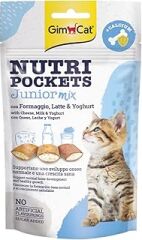 GimCat Nutripockets Kedi Ödülü Junior Mix Tablet, 60g