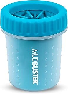 Dexas MudBuster taşınabilir köpek patisi temizleyici, S beden, mavi, PW700312