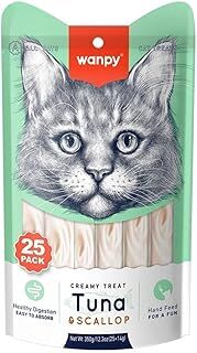 Wanpy Ton Balıklı Ve Deniz Taraklı Krema Kedi Ödülü 25 * 14 gr