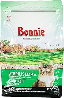 Bonnie Kuru Kedi Maması, Tavuklu, Yetişkin, Kısırlaştırılmış, Tüm Yaş ve Irklar, 1.5 Kg