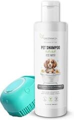 Köpek Şampuanı Kedi Şampuanı Pati Banyo Fırçası, Bit Pire Kene Parazit Uzaklaştırıcı Kaşıntı Giderici Vegan Organik 400 ml