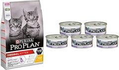 Pro Plan Kitten Junior Yavru Tavuklu Chicken Kedi Maması 3 Kg + Yavru Konserve Kedi Maması 5 Ad. (Original)
