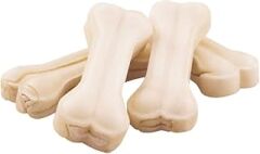 Naturel Sütlü Pres Beyaz Köpek Çiğneme Kemiği 5'li 7,5cm 120gr