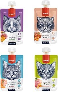 Wanpy 4 Çeşit Kedi Et Ezmesi (90Gr X 4 Adet)