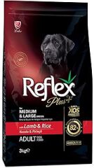 Reflex Plus Orta Büyük Irk Kuzu Yetişkin Köpek Maması 3 kg