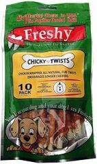 Freshy Tavuk Kaplı Burgu Çubuklar 13 cm 10 Adet