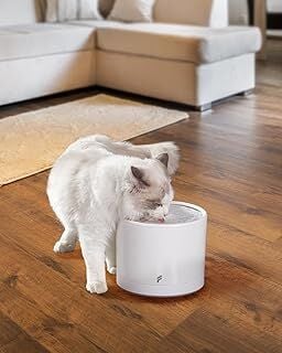 Fonri Kedi Köpek Akıllı Otomatik Su Kabı, 2 Litre, Evcil Hayvan Su Pınarı, Uzaktan, Sesli Kontrol