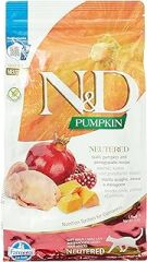 N&D Pumpkin Tahılsız Bıldırcın Etli Balkabaklı ve Narlı Kısırlaştırılmış Kedi Maması - 1.5 kg