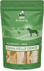 Kito Kurutulmuş Dana Kelle Derisi Çiğnemelik Köpek Ödül Maması%100 Doğal, Glutensiz, Organik 100 gr (Dog Treat)