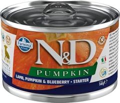 N&D Pumpkin Konserve Kuzu & Yabanmersini Starter Mini