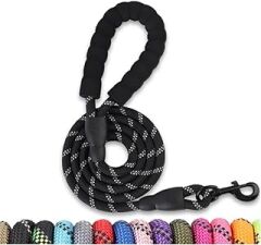 Tosbai Köpek Gezdirme Kayışı, Köpek Gezdirme Tasması, Köpek Gezdirme Sevk Tasması, Büyük Küçük Irk Köpek Gezdirme Tasması 150 x 1.2 Cm (siyah reflektörü)