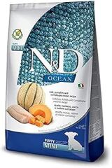 N&D Ocean Kuru Köpek Maması, Morina Balığı, Balkabağı ve Kavunlu, Yavru Köpek Mini, 7 kg