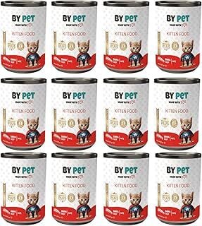 bypet Yavru Kediler İçin Dana Etli Konserve Yaş Mama 415 gr x 12 Adet