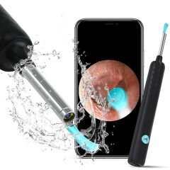 T5 5MP KAMERA 3.5MM LENS ŞARJLI WIFI GÖRÜNTÜLÜ KULAK TEMİZLEYİCİ SİYAH RENK