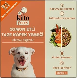 Kito Fresh Somon Etli Taze Köpek Yemeği, 250gr