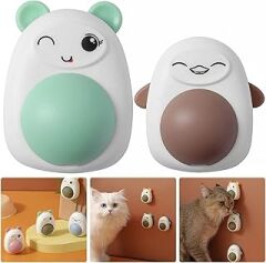 ROBEVE Kedi Nanesi Yalama Topu Değiştirilebilir Kedi Nanesi Sindirime Yardımcı Sakinleştirici Kedi Nanesi Figürlü Kedi Nanesi