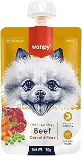 Wanpy Taze Sığır Etli&Havuçlu Köpek Et Ezmesi 90 gr
