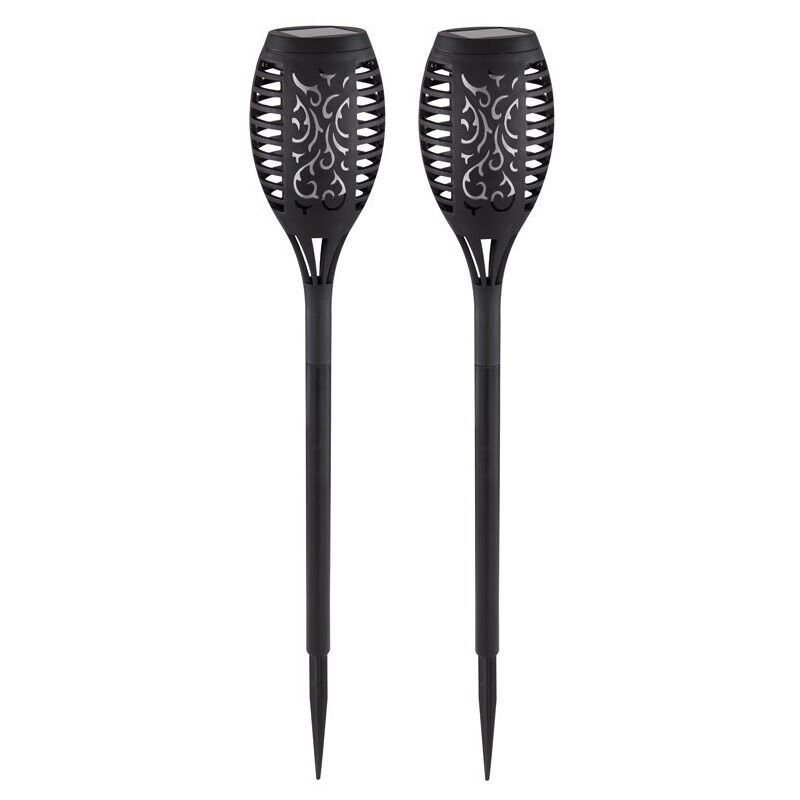 PM-15940 12 LEDLİ IP44 ALEVLİ KUTULU TEKLİ PAKET SOLAR BAHÇE AYDINLATMA