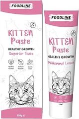 Foodline Kitten Malt Macun 100 gr, Yavru ve Anne Kediler İçin Bağışıklık Sistemi Destekleyici