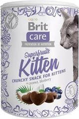 Brit Care Superfruits Crunchy Snack, Süper Besinli (Hindistan Cevizi Ve Yabanmersini), Tahılsız, Kıtır Yavru Kedi Ödülü, 100 g