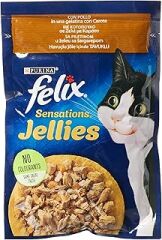 Felix Sensation Tavuk & Havuçlu Kedi Yaş Mama (26 x 85 gr)